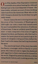 Load image into Gallery viewer, THE BOYS IN THE BOAT - Daniel James Brown