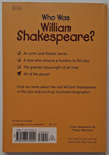 Load image into Gallery viewer, WHO WAS WILLIAM SHAKESPEARE? - Who HQ, Celeste Davidson Mannis