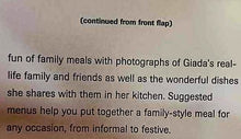 Load image into Gallery viewer, GIADA'S FAMILY DINNERS - Giada De Laurentiis