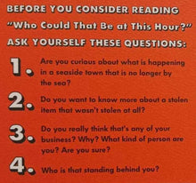 Load image into Gallery viewer, "WHO COULD THAT BE AT THIS HOUR?" - Lemony Snicket