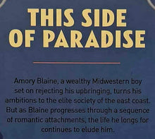 Load image into Gallery viewer, THIS SIDE OF PARADISE - F. Scott Fitzgerald