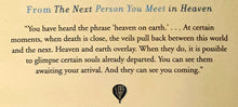 Load image into Gallery viewer, THE NEXT PERSON YOU MEET IN HEAVEN - Mitch Albom
