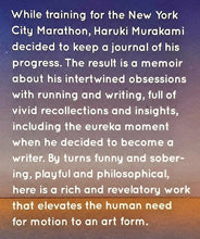 Load image into Gallery viewer, WHAT I TALK ABOUT WHEN I TALK ABOUT RUNNING - Haruki Murakami