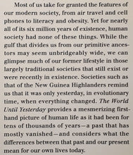 Load image into Gallery viewer, THE WORLD UNTIL YESTERDAY - Jared Diamond