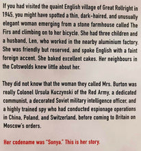 Load image into Gallery viewer, AGENT SONYA - Ben Macintyre