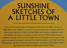 Load image into Gallery viewer, SUNSHINE SKETCHES OF A LITTLE TOWN - Stephen Leacock
