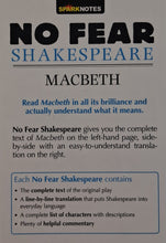 Load image into Gallery viewer, MACBETH - William Shakespeare, SparkNotes

