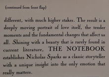 Load image into Gallery viewer, THE NOTEBOOK - Nicholas Sparks
