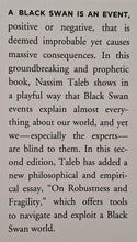 Load image into Gallery viewer, THE BLACK SWAN - Nassim Nicholas Taleb
