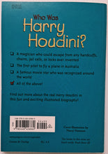 Load image into Gallery viewer, WHO WAS HARRY HOUDINI? - Who HQ, Tui T. Sutherland
