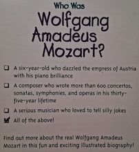 Load image into Gallery viewer, WHO WAS WOLFGANG AMADEUS MOZART? - Who HQ, Yona Zeldis McDonough
