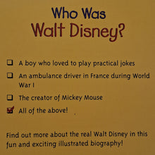 Load image into Gallery viewer, WHO WAS WALT DISNEY? - Who HQ, Whitney Stewart
