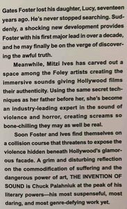 THE INVENTION OF SOUND - Chuck Palahniuk