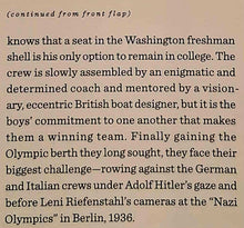 Load image into Gallery viewer, THE BOYS IN THE BOAT - Daniel James Brown
