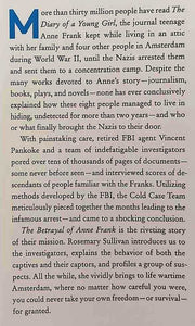 THE BETRAYAL OF ANNE FRANK - Rosemary Sullivan
