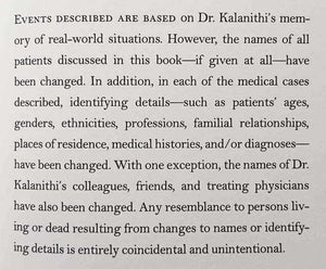 WHEN BREATH BECOMES AIR - Paul Kalanithi, Abraham Verghese