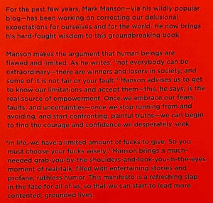 THE SUBTLE ART OF NOT GIVING A F*CK - Mark Manson