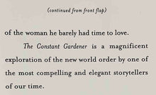 Load image into Gallery viewer, THE CONSTANT GARDENER - John le Carre
