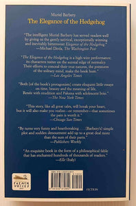 THE ELEGANCE OF THE HEDGEHOG - Muriel Barbery