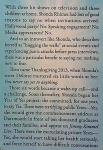 YEAR OF YES - Shonda Rhimes