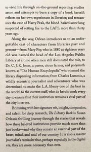 THE LIBRARY BOOK - Susan Orlean