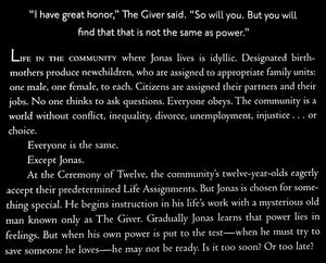 THE GIVER - Lois Lowry