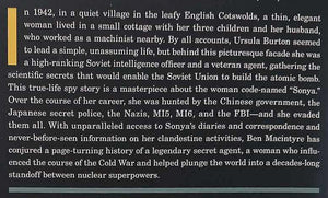 AGENT SONYA - Ben Macintyre