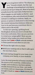 LOVE + WORK - Marcus Buckingham