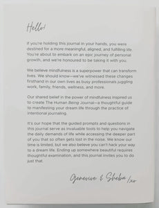 THE HUMAN BEING JOURNAL - Mahara Lifestyle Inc.
