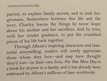 Load image into Gallery viewer, FOR ONE MORE DAY - Mitch Albom
