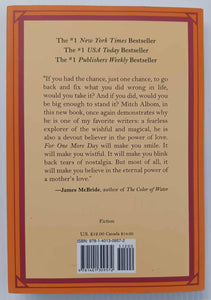 FOR ONE MORE DAY - Mitch Albom