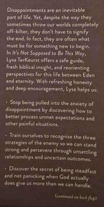 IT'S NOT SUPPOSED TO BE THIS WAY - Lysa TerKeurst