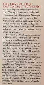 IF THIS ISN'T NICE, WHAT IS? - Kurt Vonnegut
