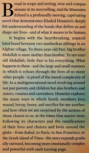 AND THE MOUNTAINS ECHOED - Khaled Hosseini