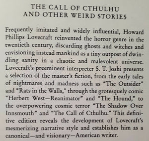 THE CALL OF CTHULHU AND OTHER WEIRD STORIES - H.P. Lovecraft
