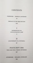Load image into Gallery viewer, MAN'S SEARCH FOR MEANING - Viktor E. Frankl, Harold S. Kushner
