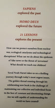 Load image into Gallery viewer, 21 LESSONS FOR THE 21ST CENTURY - Yuval Noah Harari
