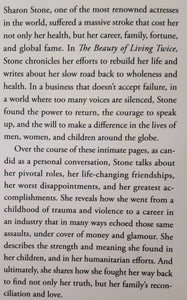 THE BEAUTY OF LIVING TWICE - Sharon Stone