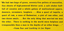 Load image into Gallery viewer, FEAR AND LOATHING IN LAS VEGAS - Hunter S Thompson
