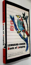 Load image into Gallery viewer, BOOK OF LONGING - Leonard Cohen
