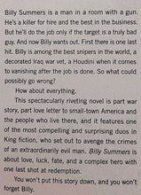 Load image into Gallery viewer, BILLY SUMMERS - Stephen King
