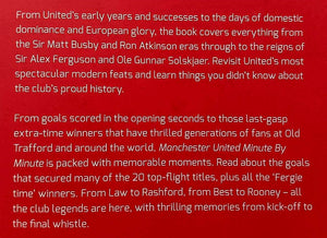 MANCHESTER UNITED MINUTE BY MINUTE - David Jackson