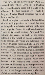 PANDORA - Anne Rice
